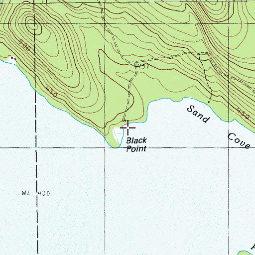 Topographic Map of Black Point, ME