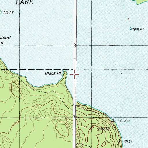 Topographic Map of Black Point, ME
