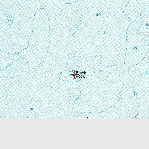 Topographic Map of Black Rock, ME