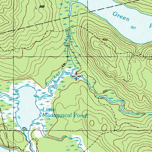 Topographic Map of Blackman Brook, ME