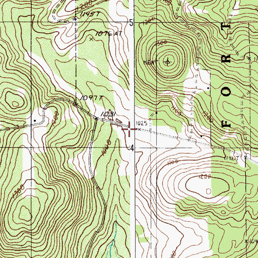 Topographic Map of Blainer School, ME