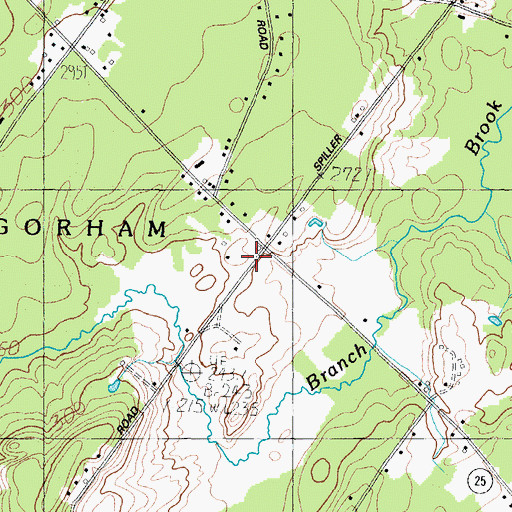 Topographic Map of Blake School, ME