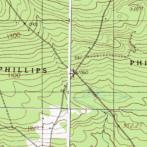 Topographic Map of Blethen School, ME