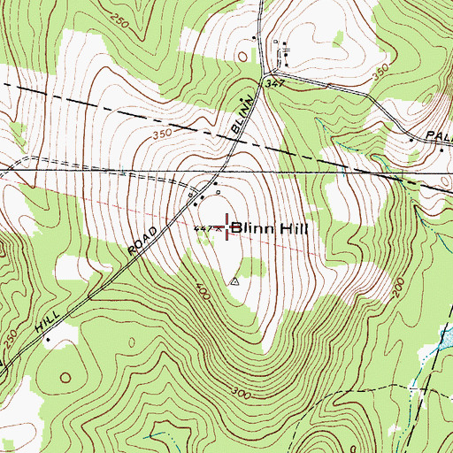 Topographic Map of Blinn Hill, ME