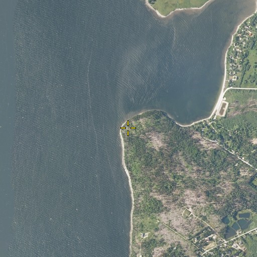 Aerial/Satellite Image of Blockhouse Point, ME