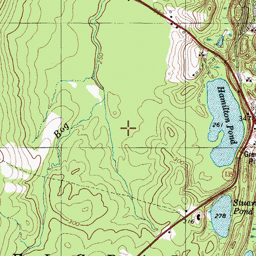 Topographic Map of Bog Brook, ME