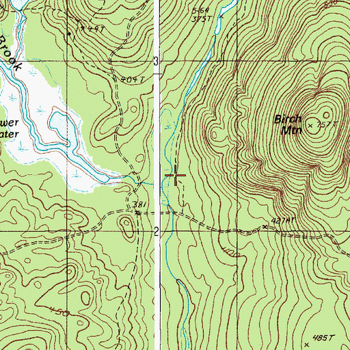 Topographic Map of Bog Brook, ME