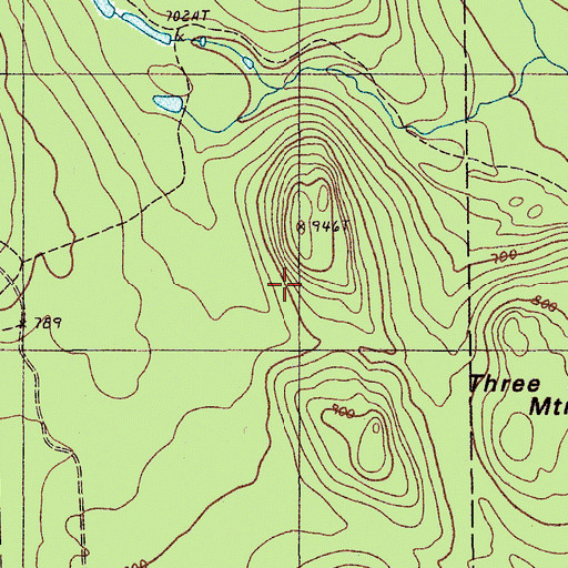 Topographic Map of Bolstridge Camp, ME