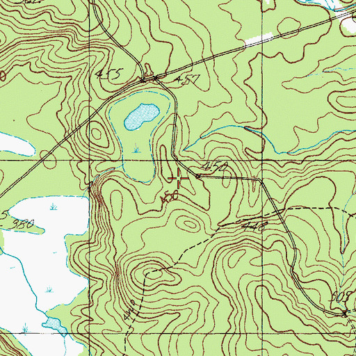 Topographic Map of Bowers Pitch, ME
