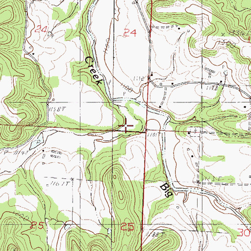 Topographic Map of White Oak Hollow, MO