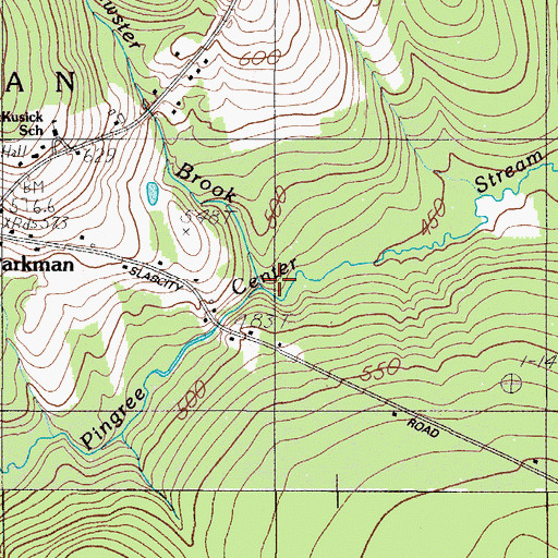 Topographic Map of Brewster Brook, ME