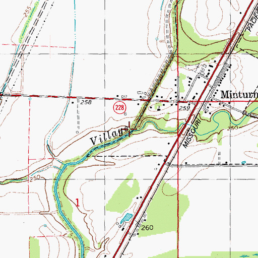 Topographic Map of White Oak Slough, AR