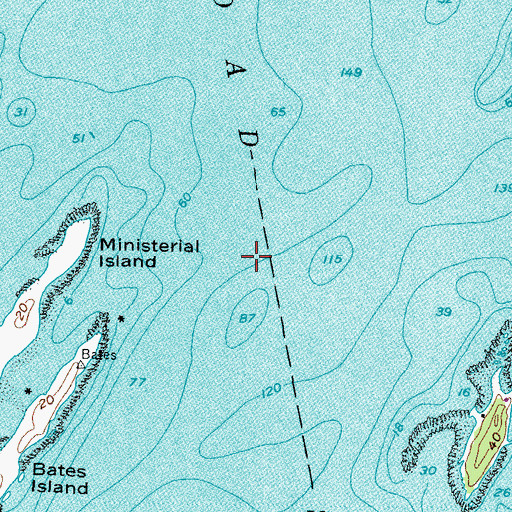 Topographic Map of Broad Sound, ME