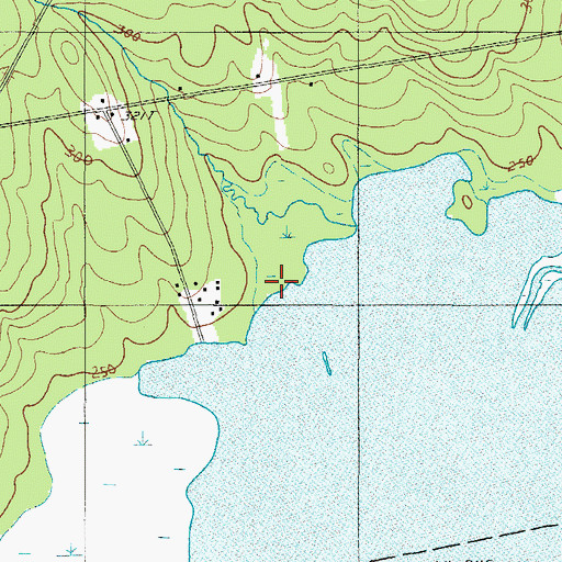Topographic Map of Brown Brook, ME