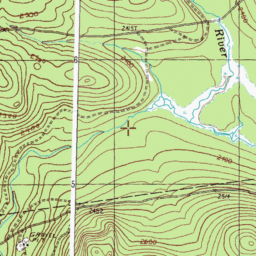 Topographic Map of Brown Dam Camp (historical), ME