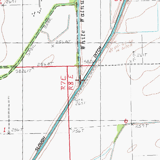 Topographic Map of White Walnut Creek, AR