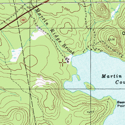 Topographic Map of Buckskin Camp, ME