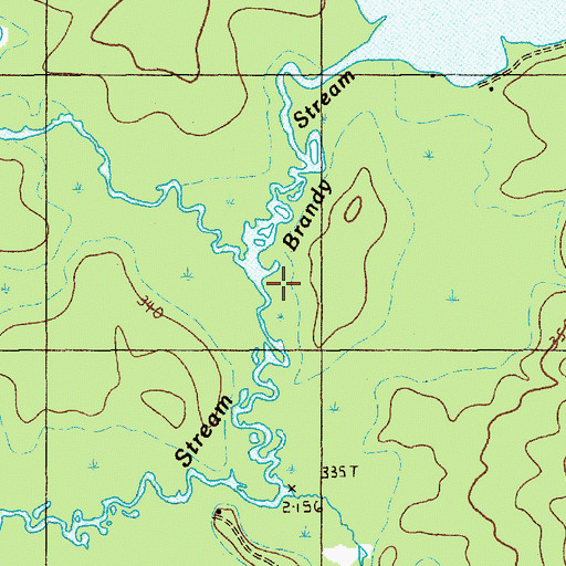 Topographic Map of Buffalo Stream, ME