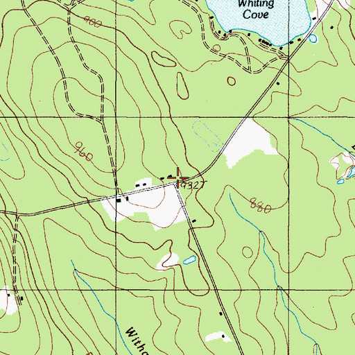 Topographic Map of Burma School, ME