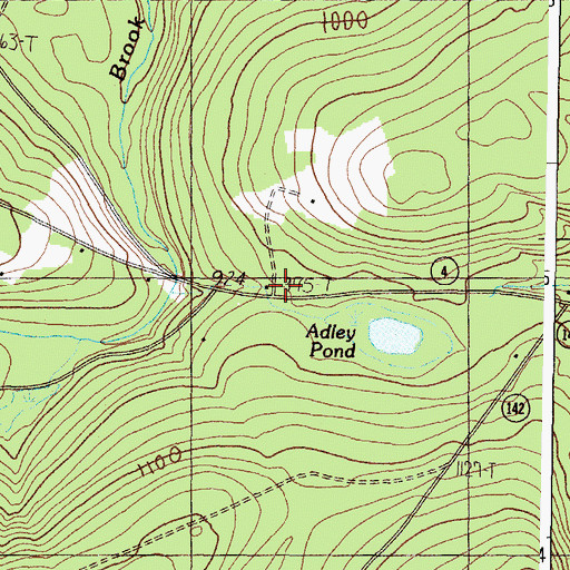 Topographic Map of Butterfield School, ME