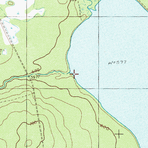 Topographic Map of California Brook, ME