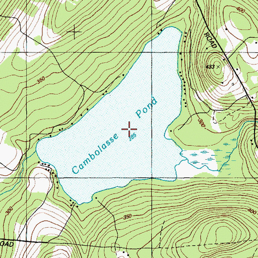 Topographic Map of Cambolasse Pond, ME