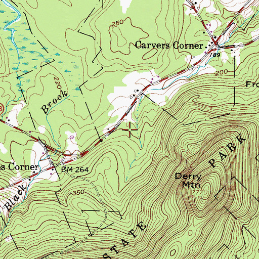 Topographic Map of Camden Hills State Park, ME