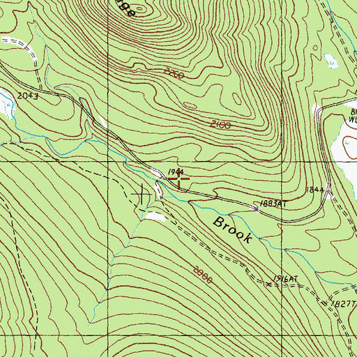 Topographic Map of Camp Number 12 (historical), ME