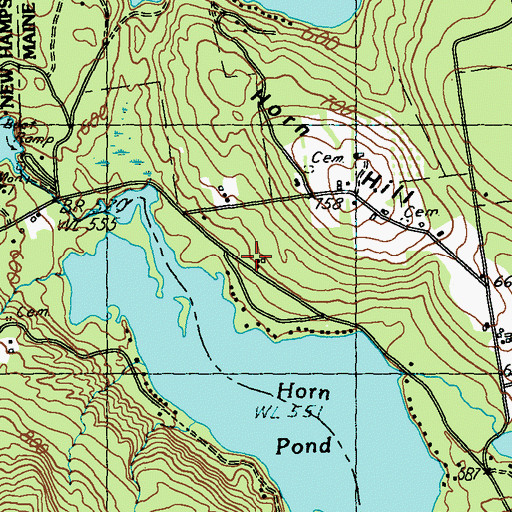 Topographic Map of Camp Sa -Gis -Ca, ME