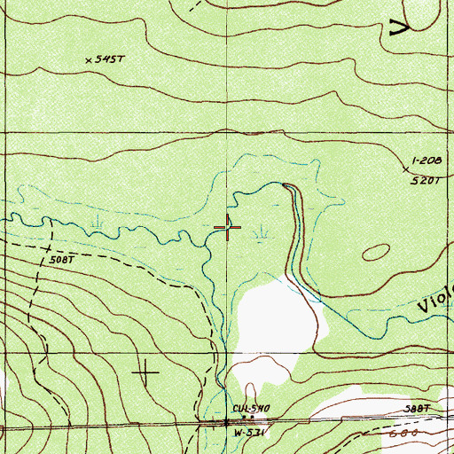 Topographic Map of Caniba Brook, ME