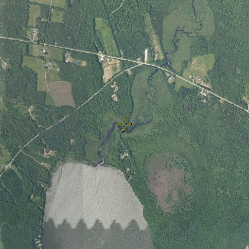 Aerial/Satellite Image of Carlton Stream, ME