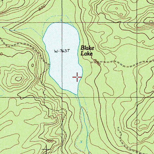 Topographic Map of Carnes Camp, ME