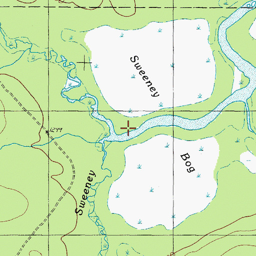 Topographic Map of Carry Brook, ME