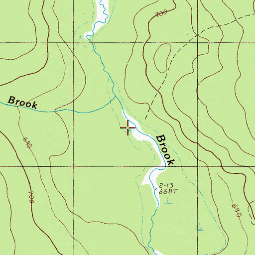 Topographic Map of Carry Brook Camp, ME