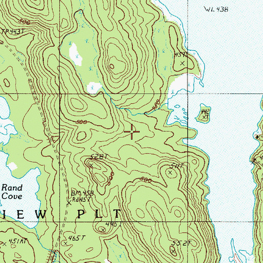 Topographic Map of Carry Trail, ME