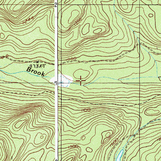 Topographic Map of Carter Brook Camp, ME
