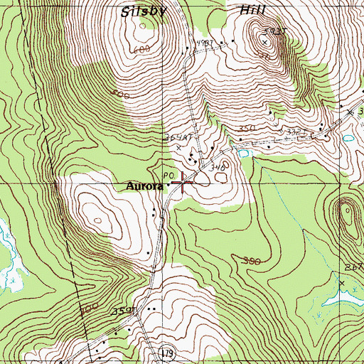 Topographic Map of Caruso School, ME