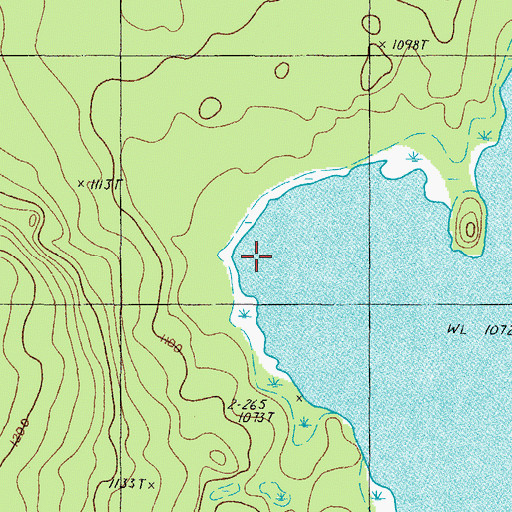 Topographic Map of Cedar Brook, ME