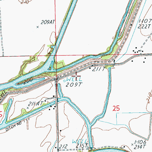 Topographic Map of Wildwood Church, AR