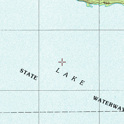 Topographic Map of Chamberlain Lake, ME