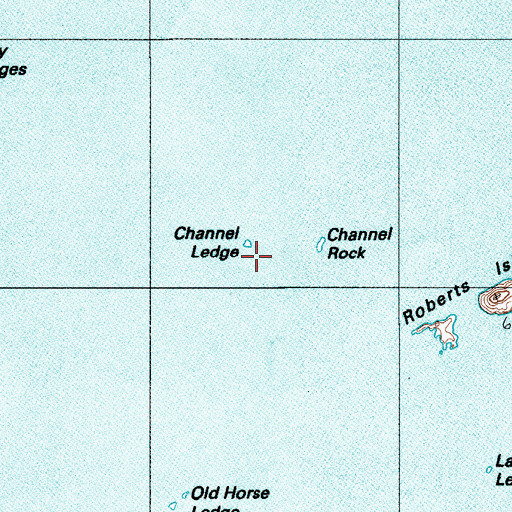 Topographic Map of Channel Rock, ME
