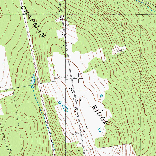 Topographic Map of Chapman Ridge, ME