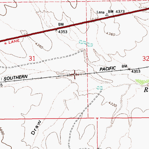 Topographic Map of Hay Flat Draw, AZ