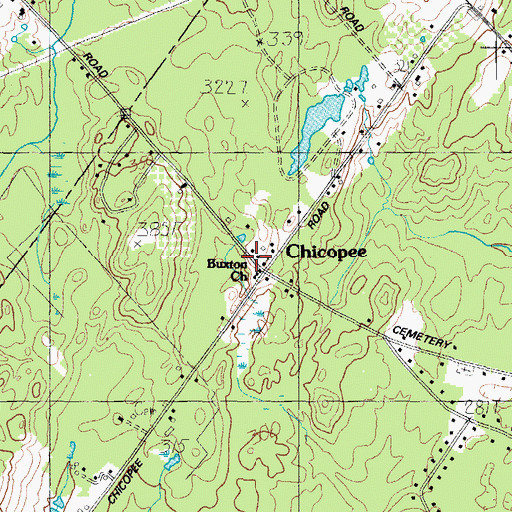 Topographic Map of Chicopee, ME