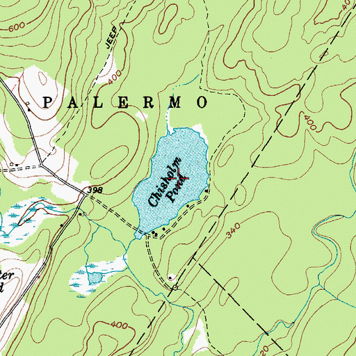 Topographic Map of Chisholm Pond, ME