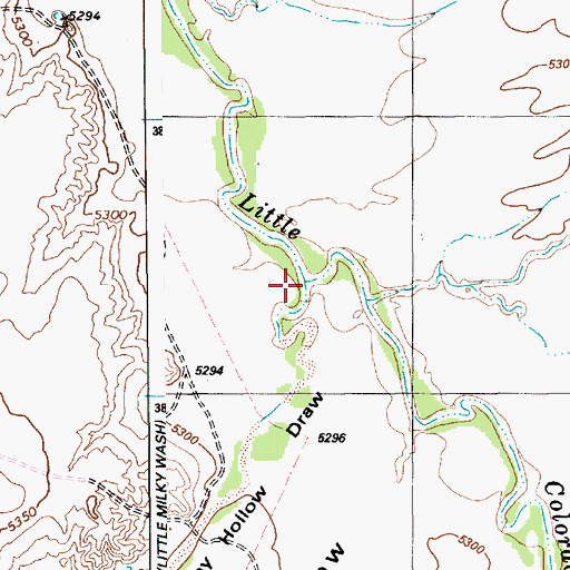 Topographic Map of Hay Hollow, AZ