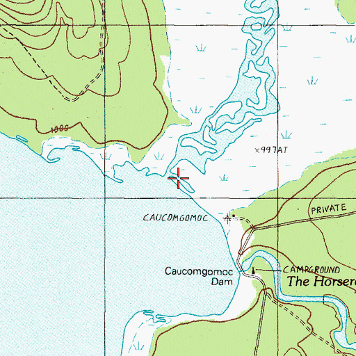 Topographic Map of Ciss Stream, ME