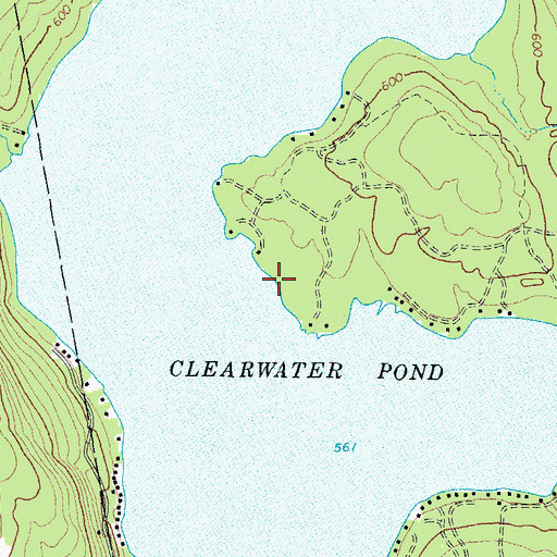 Topographic Map of Clearwater Pond, ME