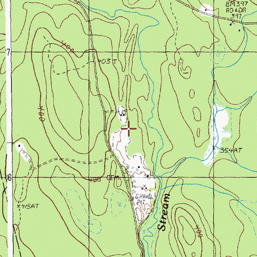 Topographic Map of Cleaves Brook, ME