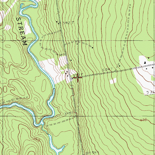 Topographic Map of Cleveland School, ME